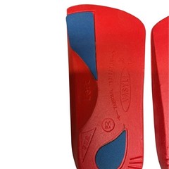 Vasyli Women’s Custom Red 3/4th Length Orthotics High Density Insoles One Size