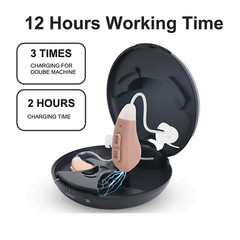JINGHAO Digital Hearing Aids Rechargeable Invisible BTE Hearing Loss Ear Aids US