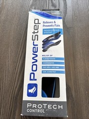 Powerstep Protech Control Full Length Max Support Women 12/men 10-10.5 G New