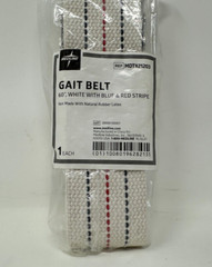 Medline Gait Transfer Belt REF MDT821203 60″ white red blue striped New