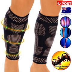 Copper Calf Compression Sleeve Leg Support for Tennis Varicose Veins Stockings