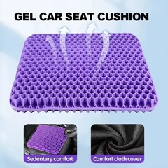 Ergonomic Gel Seat Cushion Breathable Cooling Pad for Car Office Chair XL