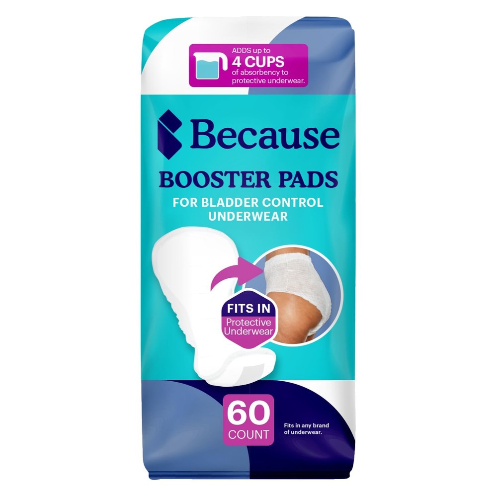 Because Incontinence Booster Pads for Men and Women, Adds Extra Absorbency to Ad