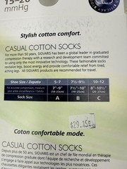 2 Sigvaris Size A Casual Compression Cotton Socks 15-20 mmHg Black Knee High NEW