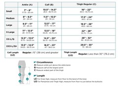 AW Style 205 Thigh Highs w/Sili Dot Band – 20-30 mmHg (Black) Small
