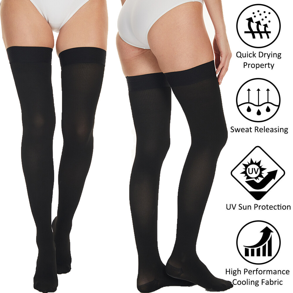 Plus Size Womens Thigh High Socks for Thick Thigh Long Over the Knee Stockings