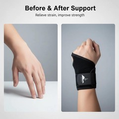 2 Pack Wrist Braces – Wrist Wraps for Carpal Tunnel, Arthritis, and Tendiniti…