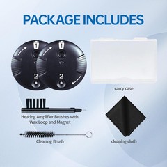 CeruGuard Disk Wax Guards for Phonak and Unitron RIC RITE Hearing Aids BLACK