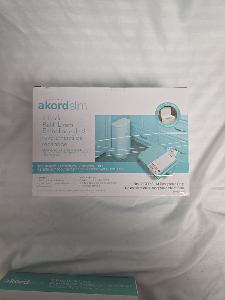 Janibell Akord 2 Pack Slim Refill Liners Series 280 Adult Diaper Disposal Bags