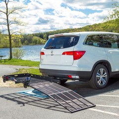 Silver Spring Hitch Mobility Carrier 500 lb Travel +Powerchair Cover SC500-DK-W