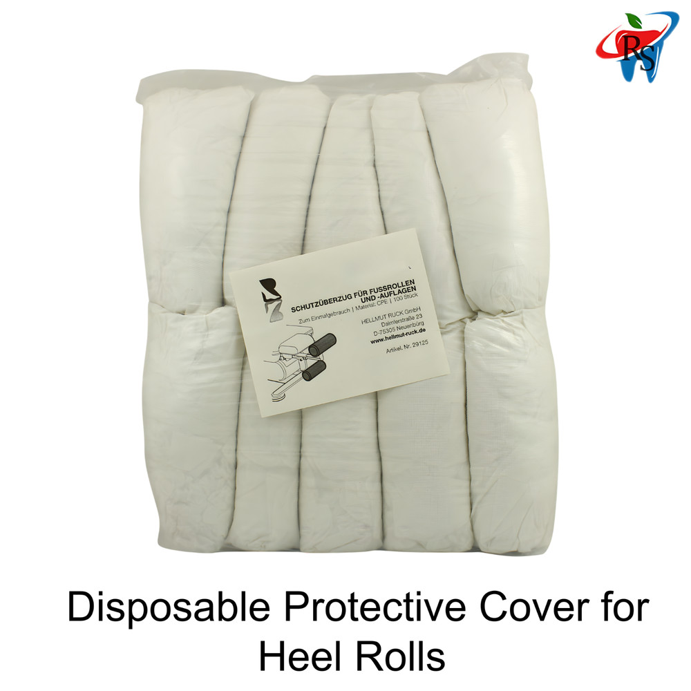 Heel Rollers Protective Disposable White Covers 100pcs Breathable Non-Woven