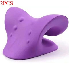 2pcs Relief Neck Traction Device – Pain Cervical Chiropractic Massage Pillow