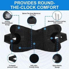 Bareform Meniscus Brace. Relieves Knee Pain And Tears, X-Large