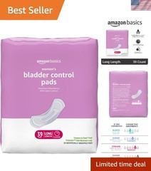Maximum Absorbency Incontinence Pads for Women – 39 Count, Unscented Comfort