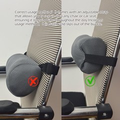 1Pcs Lumbar Roll Support Pillow Cover– Low Back Lumbar Support for Office Chai