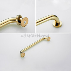 Gold Polished Brass Bathroom Bath Shower Safety Grab Bar Toilet Hand Rail Holder