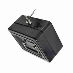 1Pc Mini Portable Iron Petty Lockable Cash Money Safe Security Box