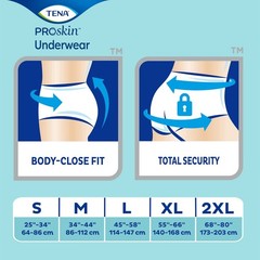 Disposable Pull-On Underwear for Adults, Large, Tear-Away Seams, 18 Count