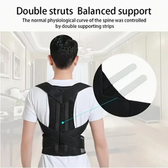 Adjustable Posture Corrector Low Back Support Shoulder Brace Belt for Men Women