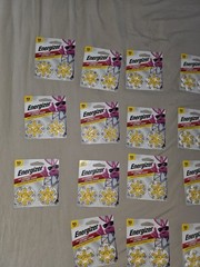 Energizer Hearing Aid Batteries 18 Packs Of 12 Each (Size 10)