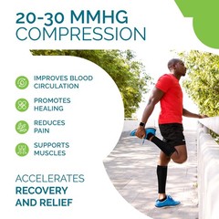 Calf Compression Sleeves for Men and Women – Leg Compression Sleeve – Footles…