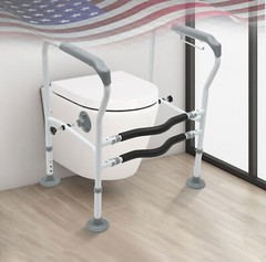 Toilet Frame Grab Bars Safety Rail Seat Handicap Assist For Senior Arm rest NEW