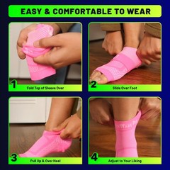 Ankle Brace Compression Sleeve Relieves Achilles Tendonitis, Joint Pain. Pla…