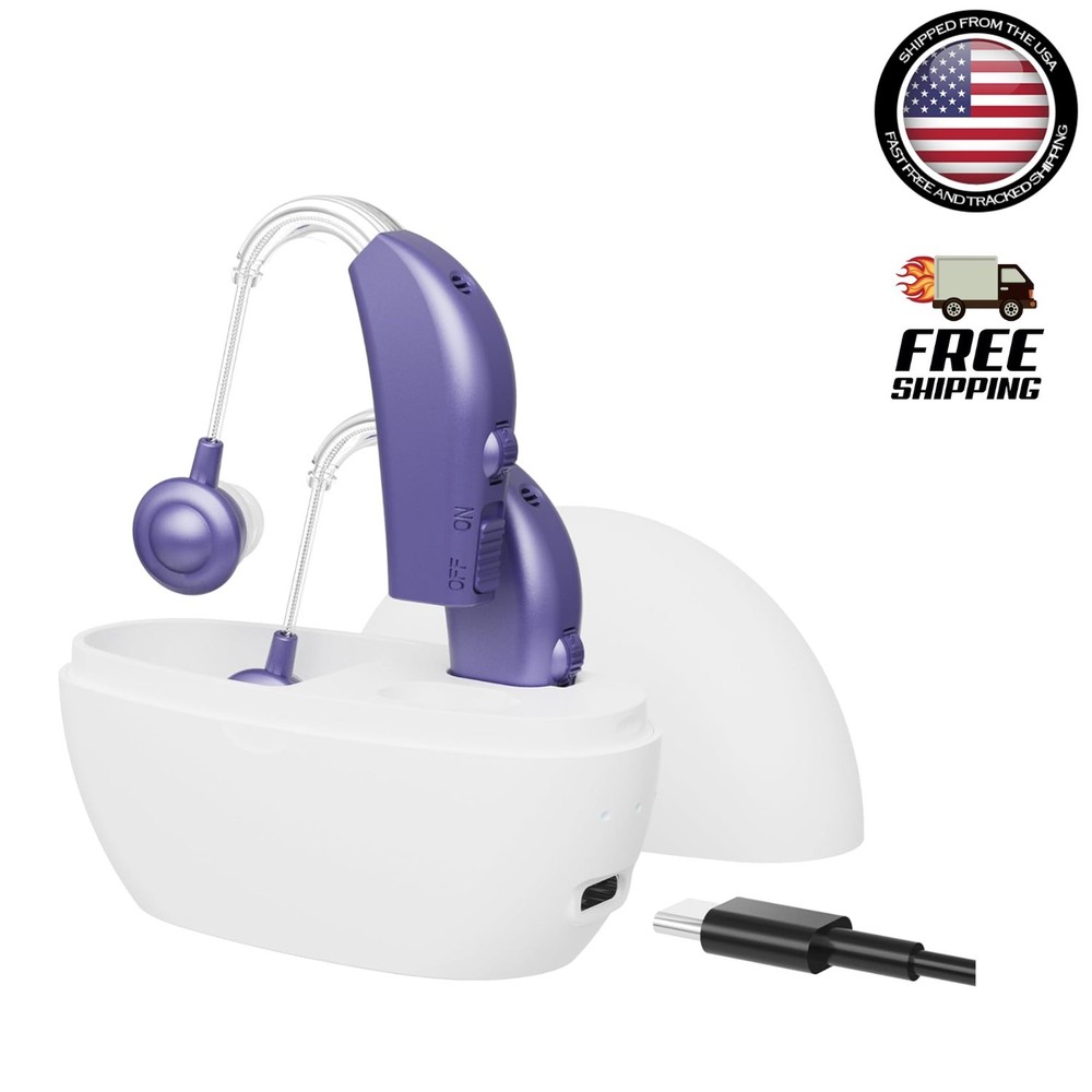 Rechargeable Digital Hearing Amplifier Set – All-Day Comfort & Clarity