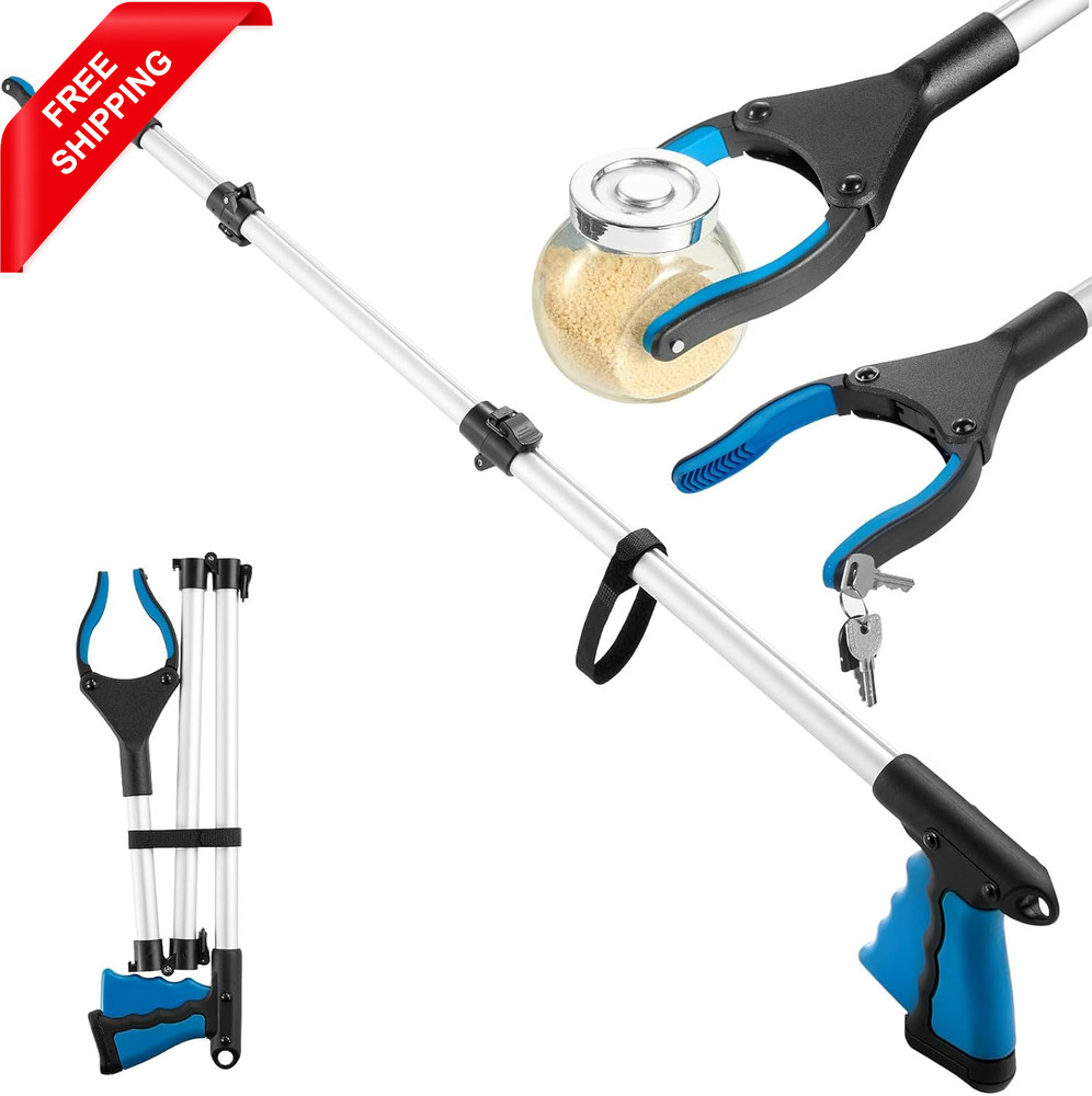 43 Inch Grabber Reacher Tool, Grabbers for Seniors Heavy Duty, Trash Picker Uppe