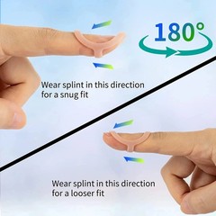 5PCS Oval Finger Splints Trigger Finger Kit for Size 2,3,4,5,6,7,8,9,10,11,12 US