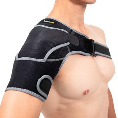 Shoulder Brace with Adjustable Support and Ice Pad Pocket for Pain Relief, Ro…
