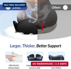 ZIKEE 6″ Thickened Donut Pillow Seat Cushion for Hemorrhoid Pain Relief | Ergono