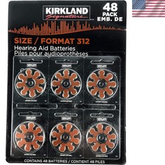 Bulk 48-Pack of High Capacity 1.45V Hearing Aid Batteries – Eco-Conscious Choice