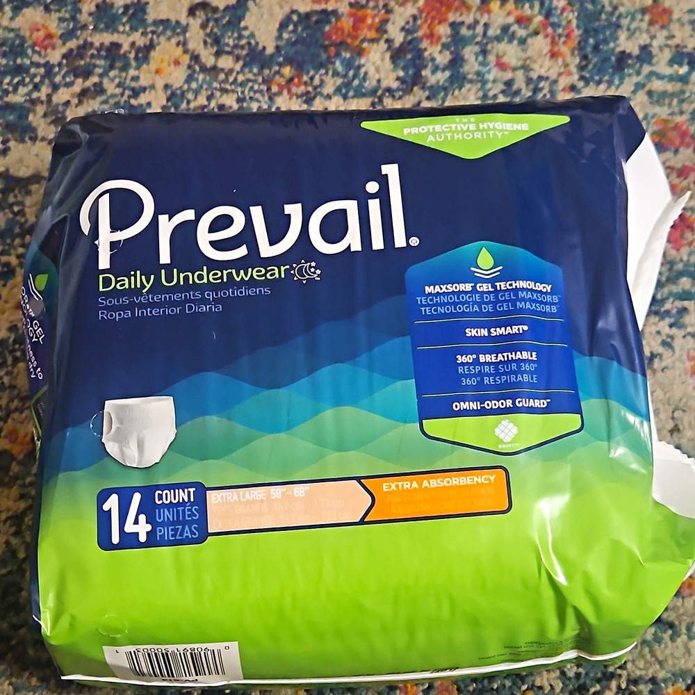 Prevail Daily Underwear Disposable Underwear XL Extra Absorbency 14ct Omni-Odor