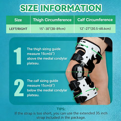 Adjustable OA Unloader Knee Brace,Custom Fit for Osteoarthritis Pain Relief