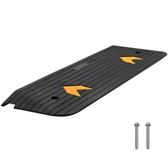 Upgraded Rubber Threshold Ramp 1 Inch Rise 33069LBS Non-Slip for Wheelchair