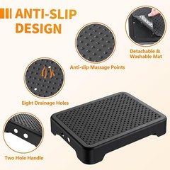 One Step Stools for Adults, Portable Safety Step Platform for Seniors Small Plas