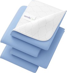 18×24 Waterproof Bed Pads | Pack of 4 Cotton Blend, Ideal for Adults and Pets