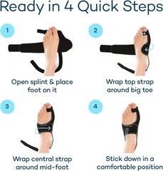 Caretras 2-Pack Bunion Corrector for Women & Men, Orthopedic Bunion Splint for H