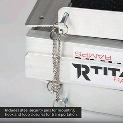 Titan Ramps 5ft Multi-Fold Aluminum Wheelchair Ramp 600 lb Capacity 29in Wide