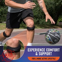 PhysFlex 2 Pack Knee Brace Black