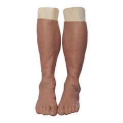 Highly Simulated Skin Artificial Silicone Prosthesis Foot Sleeve Leg Cover Scars