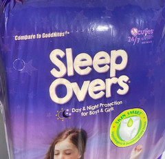 Cuties Sleep Overs Youth Underwear X-Large 85-140 lb Boys Girls Pull-Up NEW 22pk