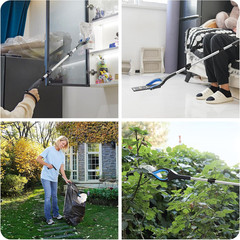Grabber Reacher Tool 36 Inch, Foldable Grabber with Anti-Slip 360° Rotating Jaw,