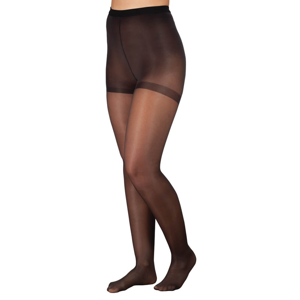 Silver StepsTM Compression Pantyhose 15-20 mmHg, 1 Pair, Black, Medium, Black, M