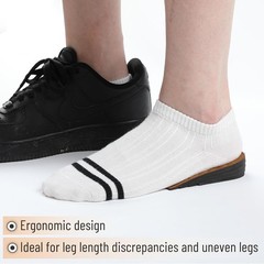 Adjustable Heel Lifts, 1 Pair, 4 Layers, Medium, Beige, Shoe Lifts