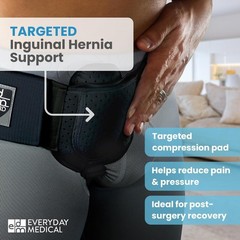 Everyday Medical Inguinal Hernia Belt for Men & Women – Post Surgery Groin Herni