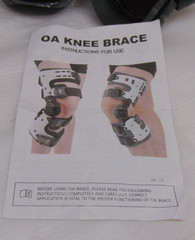 OA Unloader Knee Brace Adjustable Metal Medial Lateral Left ROM Control Support