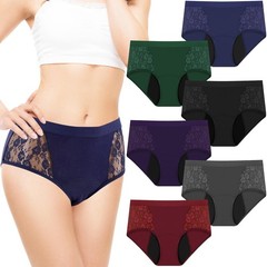 TUXIYA 6 Pack Incontinence Underwear Women’s Leak Proof Underwear Washable Sz M
