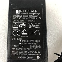 Battery Charger for 4 Wheel Mobility Scooter W3431, 24V